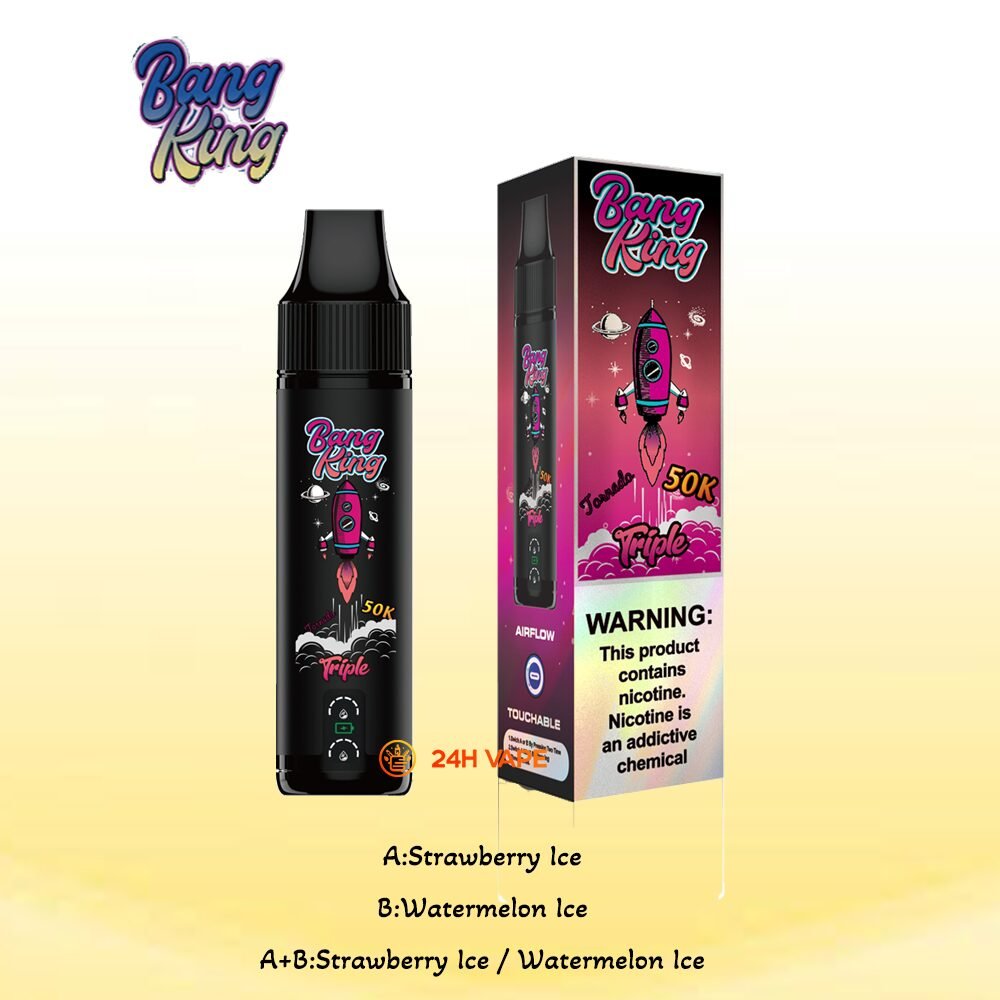 Bang King Triple 50000 50K Puffs 3 in 1 Flavors Original Rechargeable Disposable Vape - Image 9