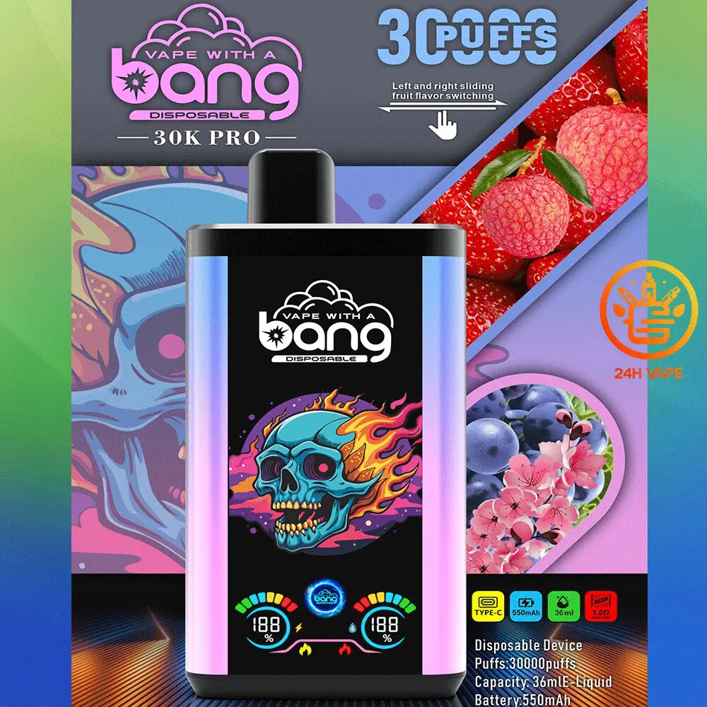 Bang 30K PRO 30000 Puffs Newest Dual Flavor LED Disposable Vape - Image 9