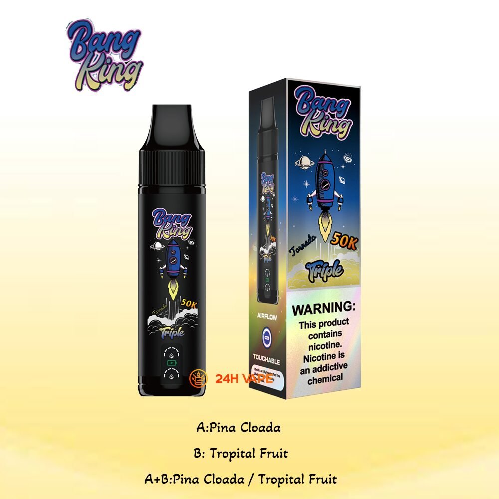 Bang King Triple 50000 50K Puffs 3 in 1 Flavors Original Rechargeable Disposable Vape - Image 11