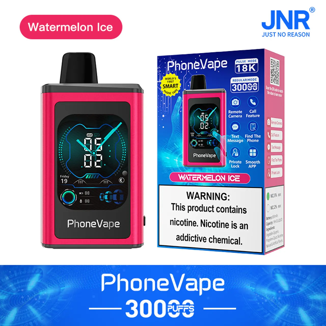JNR Phone Vape 30000 30K Puffs World's First Smart Disposable Vape - Image 4