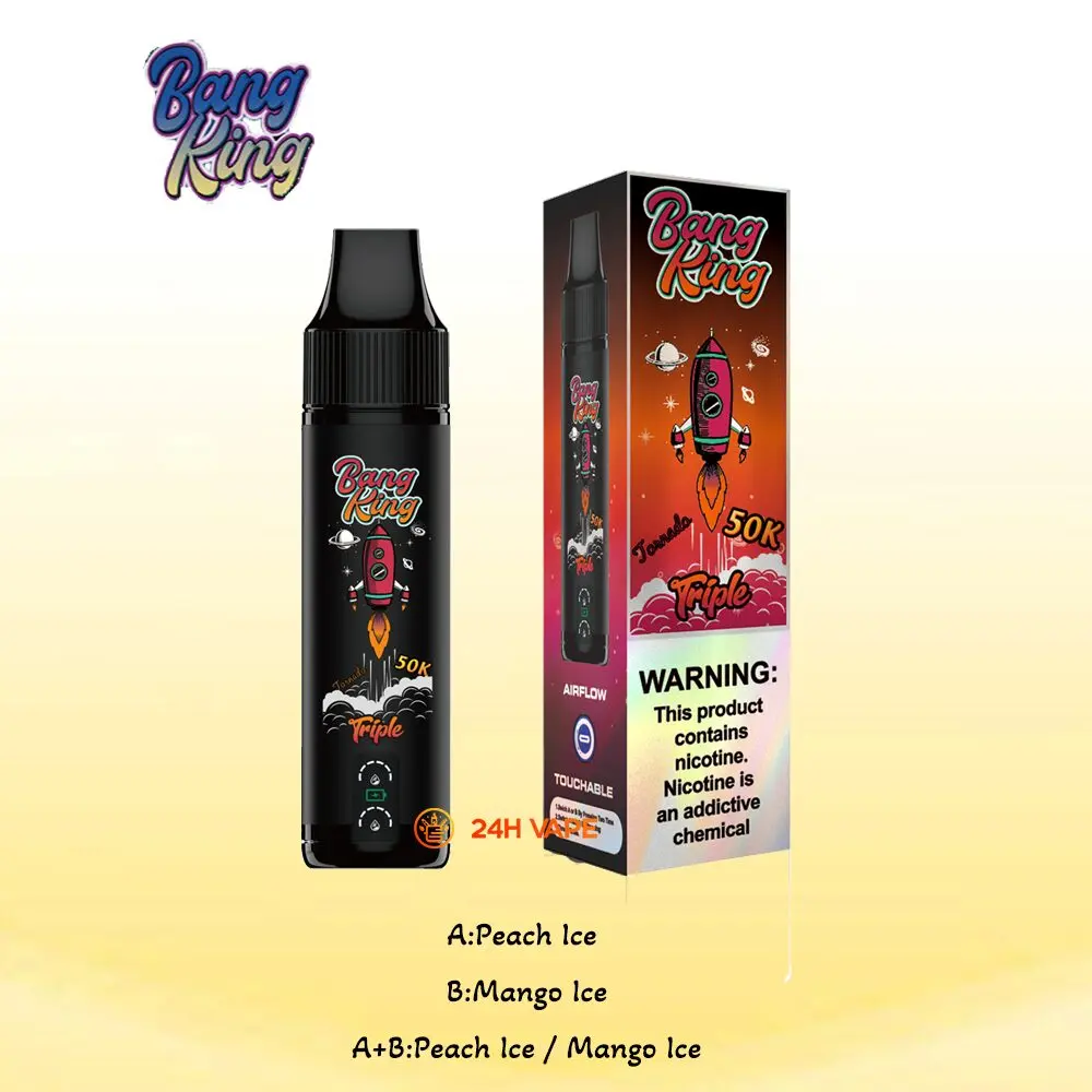 Bang King Triple 50000 50K Puffs 3 in 1 Flavors Original Rechargeable Disposable Vape - Image 14