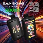 Bang King Twins 50000 50K Puffs 2% 3% 5% Nicotine Double Taste LED Display Disposable Vape