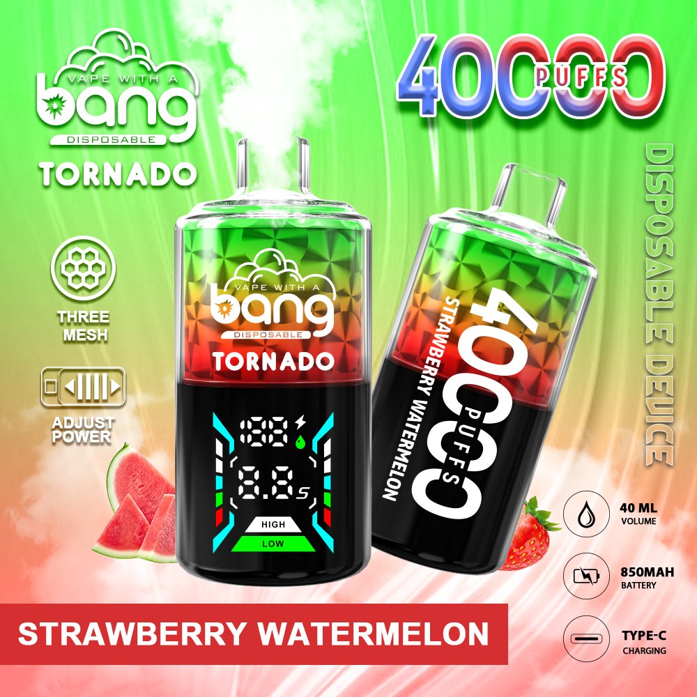 Bang Tornado 40000 40K Puffs Large Smoke LED Display Disposable Vape - Image 3