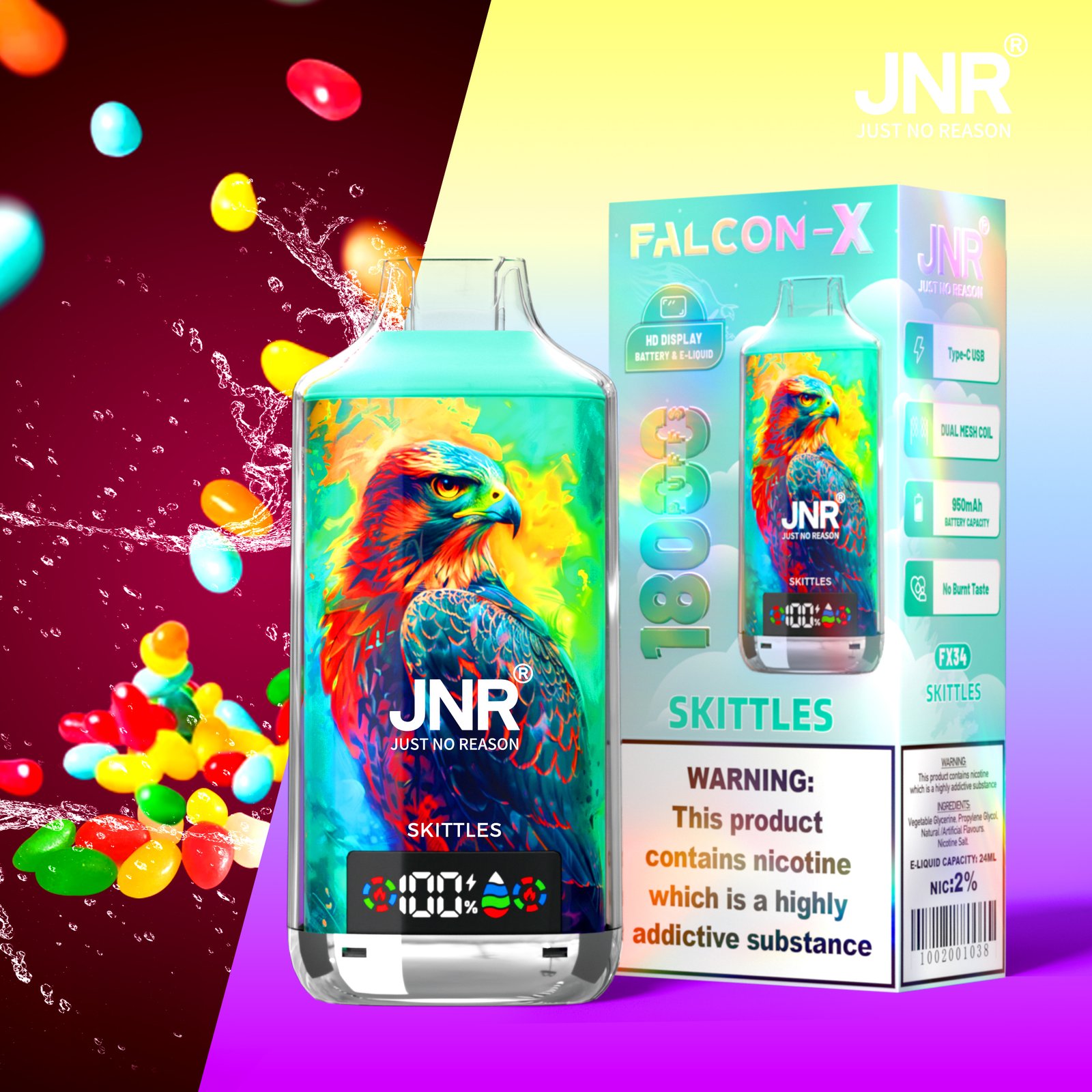 JNR Falcon X 18000 Puffs Disposable Vape - Image 32