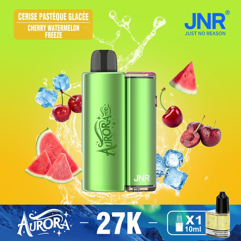 JNR Aurora 27K 27000 Puffs 2+10ml Replaceable Pod Kit Refillable Original Disposable Vape - Image 13