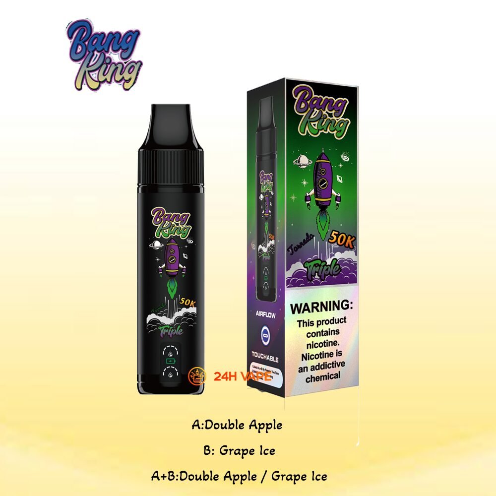 Bang King Triple 50000 50K Puffs 3 in 1 Flavors Original Rechargeable Disposable Vape - Image 19