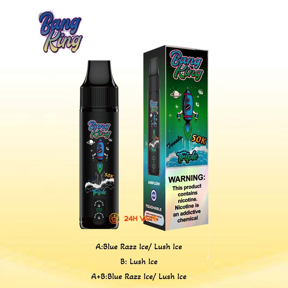 Bang King Triple 50000 50K Puffs 3 in 1 Flavors Original Rechargeable Disposable Vape - Image 23