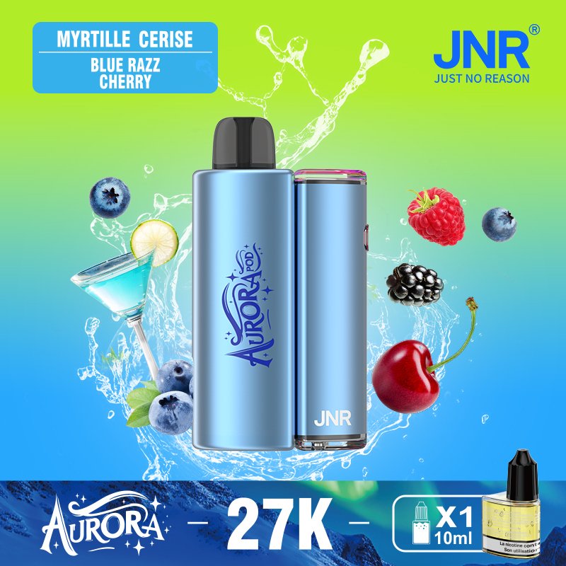 JNR Aurora 27K 27000 Puffs 2+10ml Replaceable Pod Kit Refillable Original Disposable Vape - Image 5