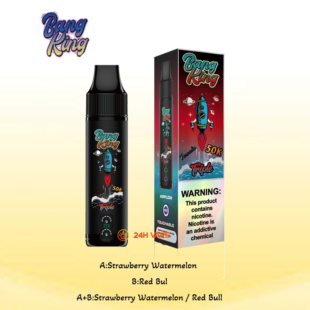 Bang King Triple 50000 50K Puffs 3 in 1 Flavors Original Rechargeable Disposable Vape - Image 7