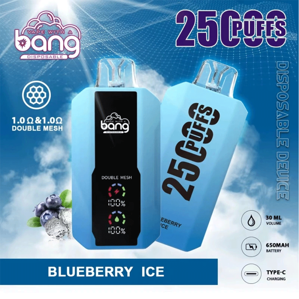 Bang 25000 25k Puffs 0% 2% 3% 5% Nicotine New LED Display Vape Electronic Cigarette Pod - Image 6