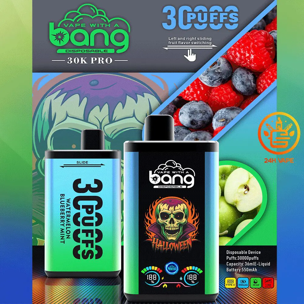 Bang 30K PRO 30000 Puffs Newest Dual Flavor LED Disposable Vape - Image 7
