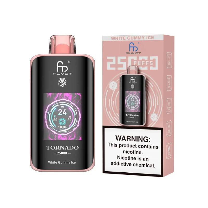 Fumot Tornado 25K – Disposable Vape with Dual-Mesh Coil & LED Display - Image 18