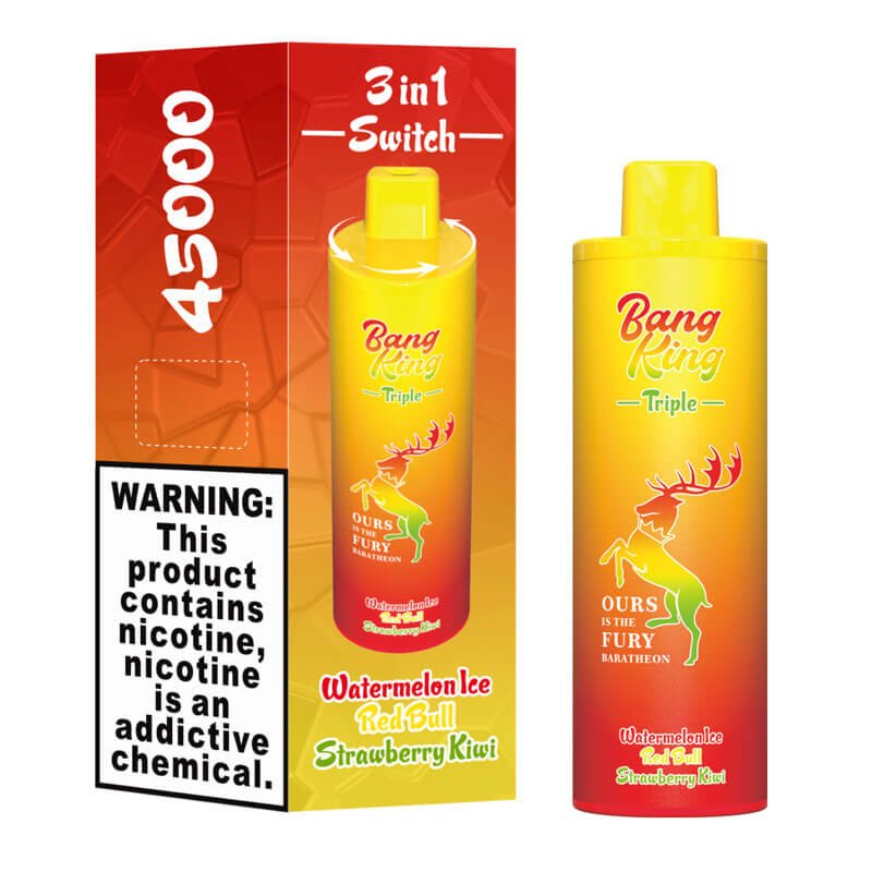 Bang King Triple 45000 45K Puffs Vape 3 in 1 Flavors Newest Original Rechargeable Disposable Vape - Image 5