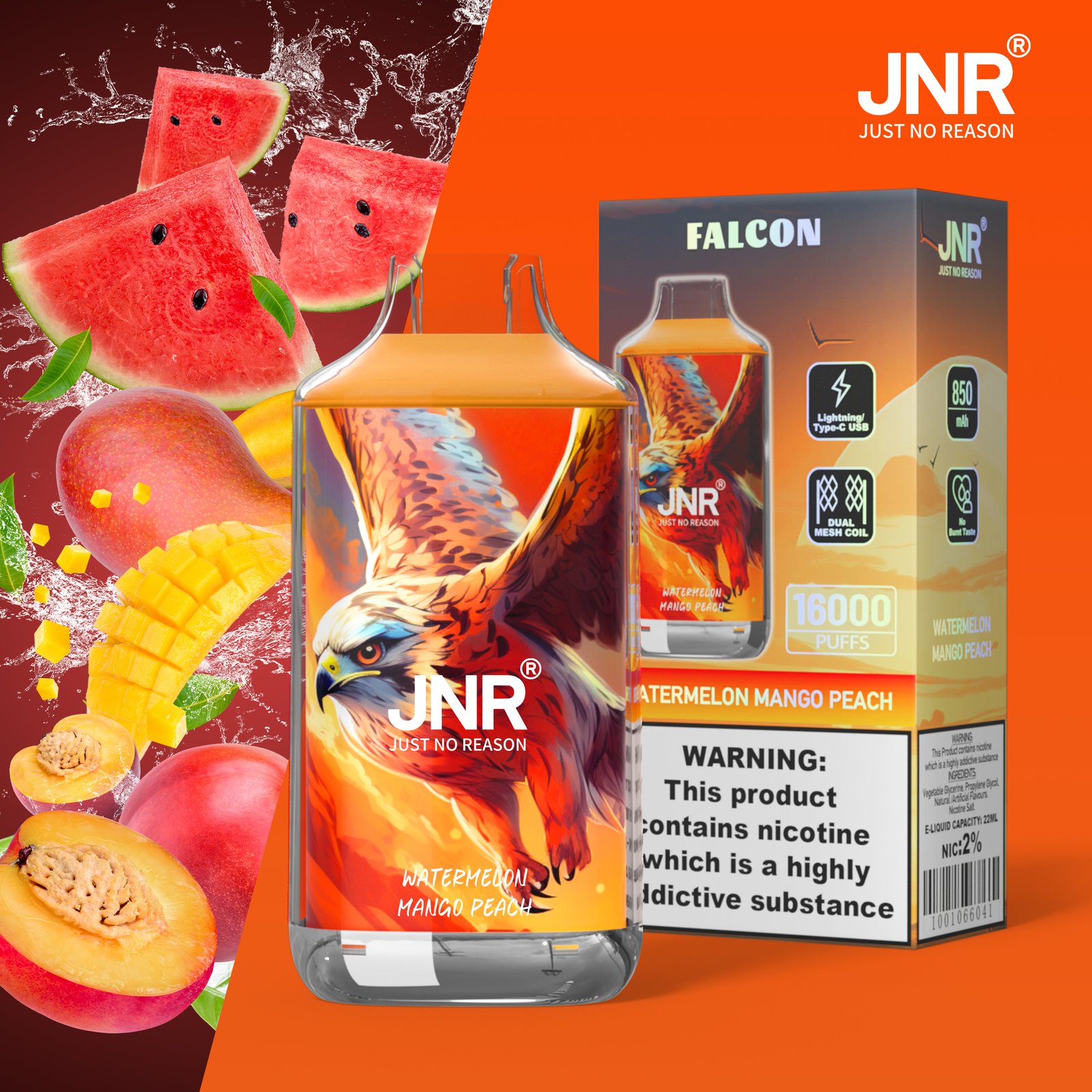JNR FALON 16000 16K Puffs Original Edition Disposable Vape - Image 5