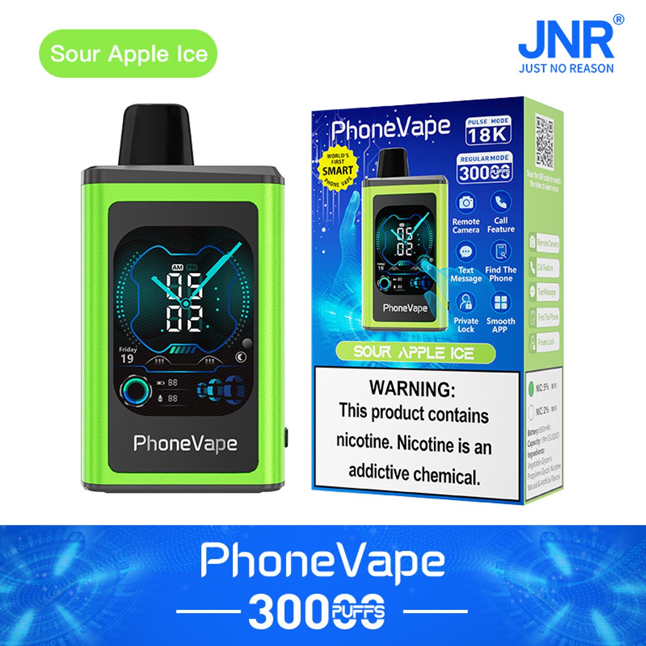 JNR Phone Vape 30000 30K Puffs World's First Smart Disposable Vape - Image 7